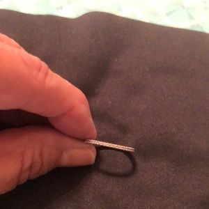 Silpada Perfection Ring Micro Cubic Zirconia,Sterling Silver. 2 bands $15.00 ea